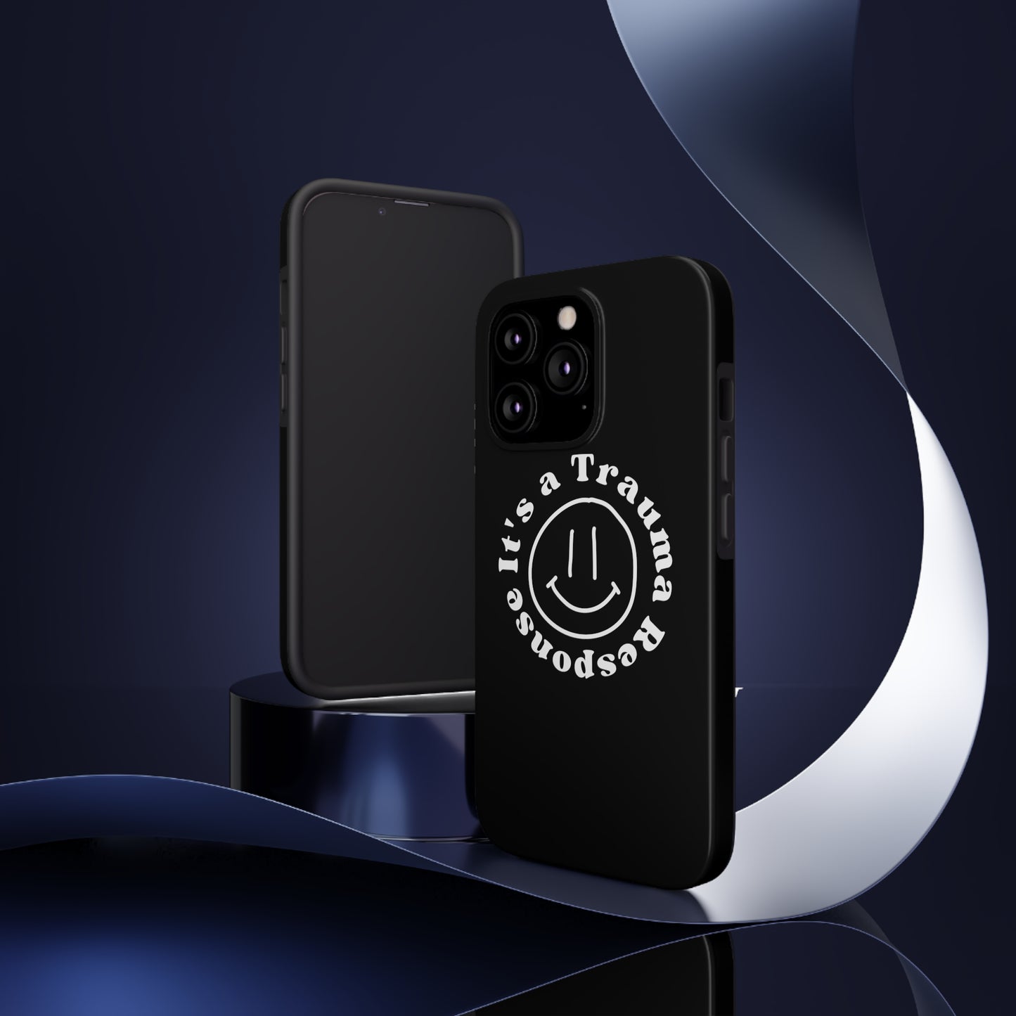 it's a trauma response phone case