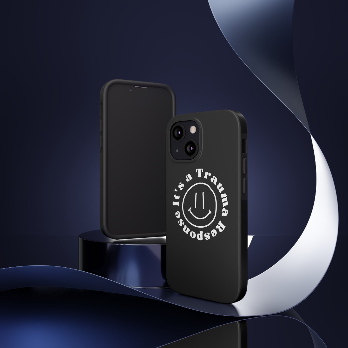 it's a trauma response phone case