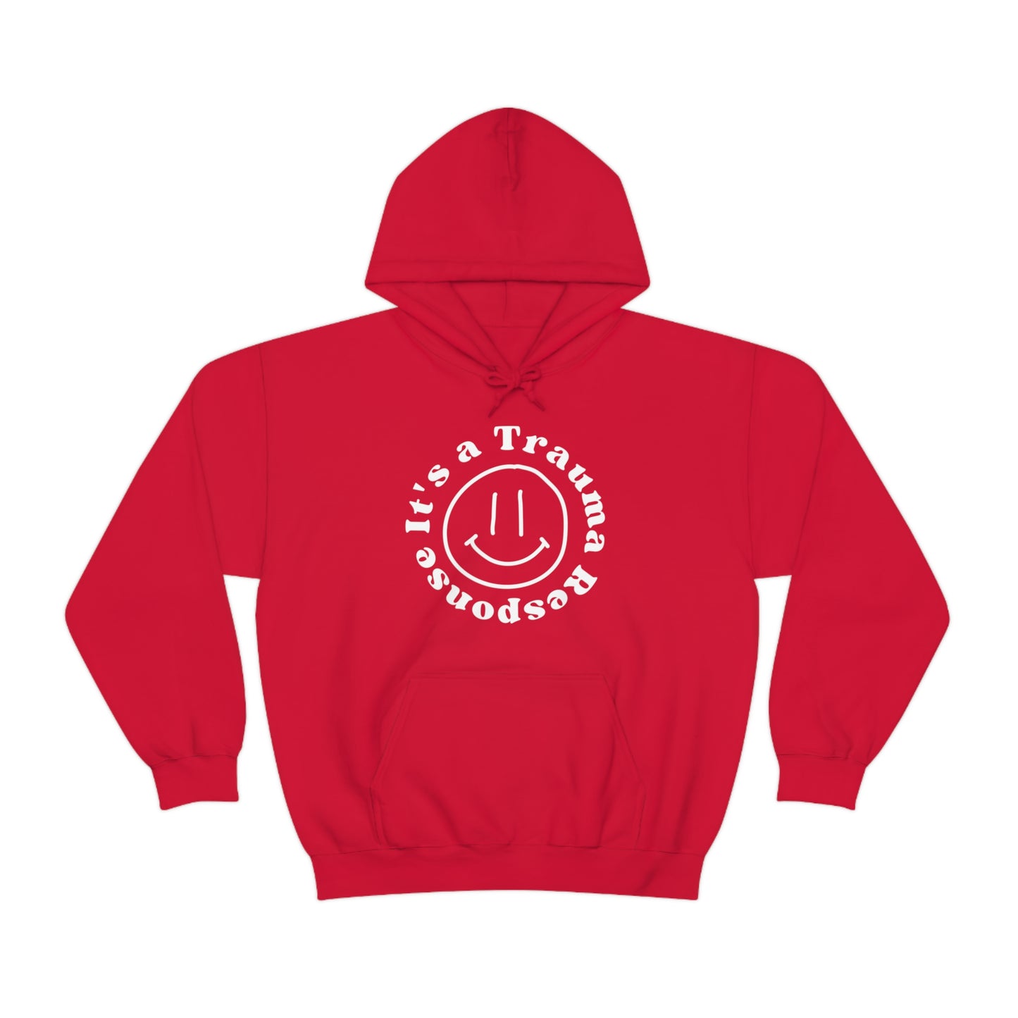 Smile! it's a trauma response Unisex Heavy Blend™ Hooded Sweatshirt