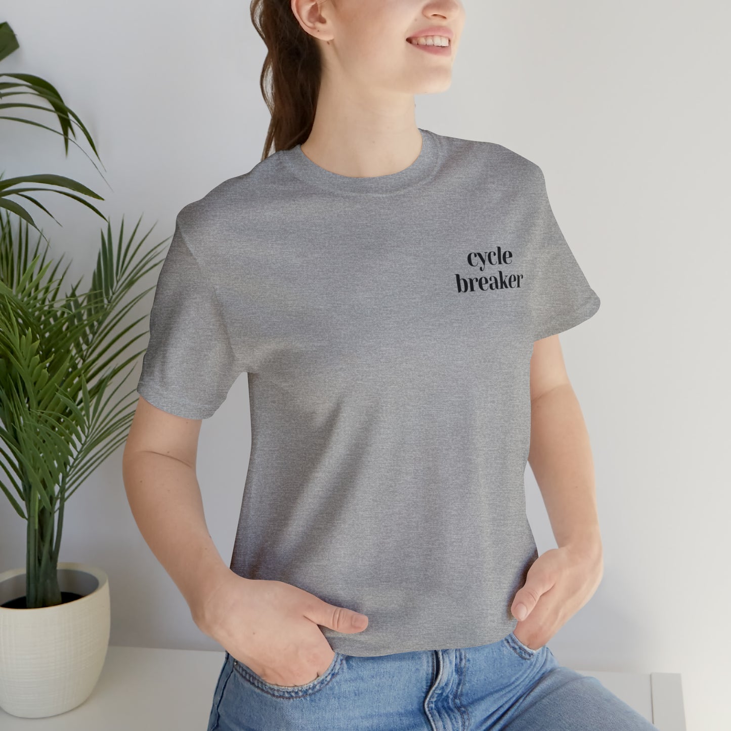 Smile! it's a trauma response back logo t-shirt