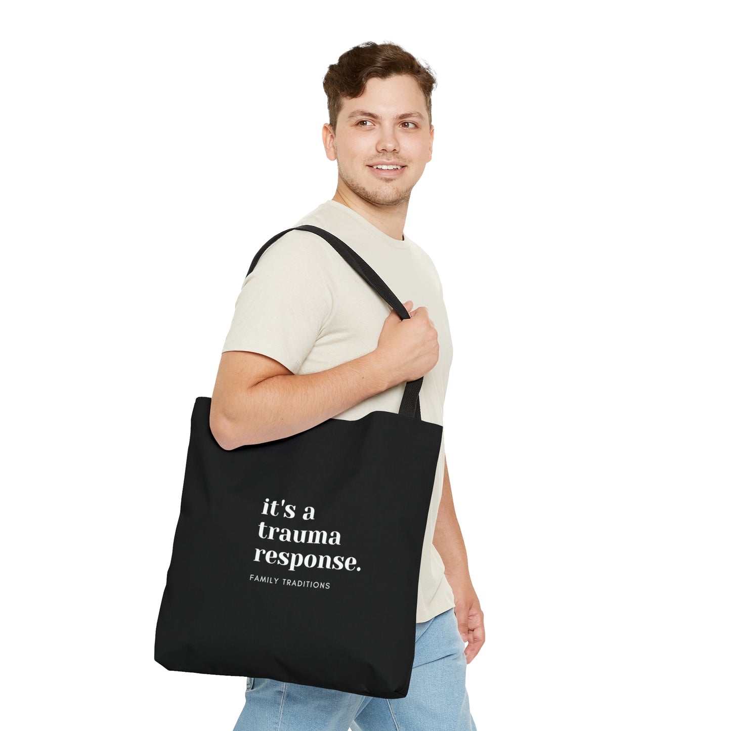 it's a trauma response Tote Bag