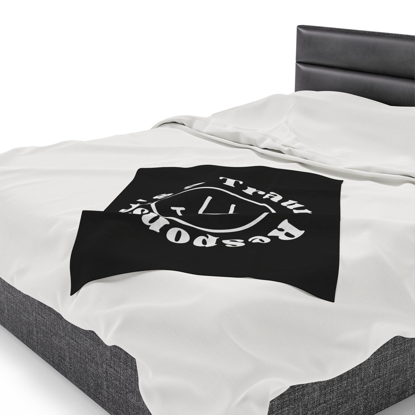 Smile! it's a trauma response velveteen blanket