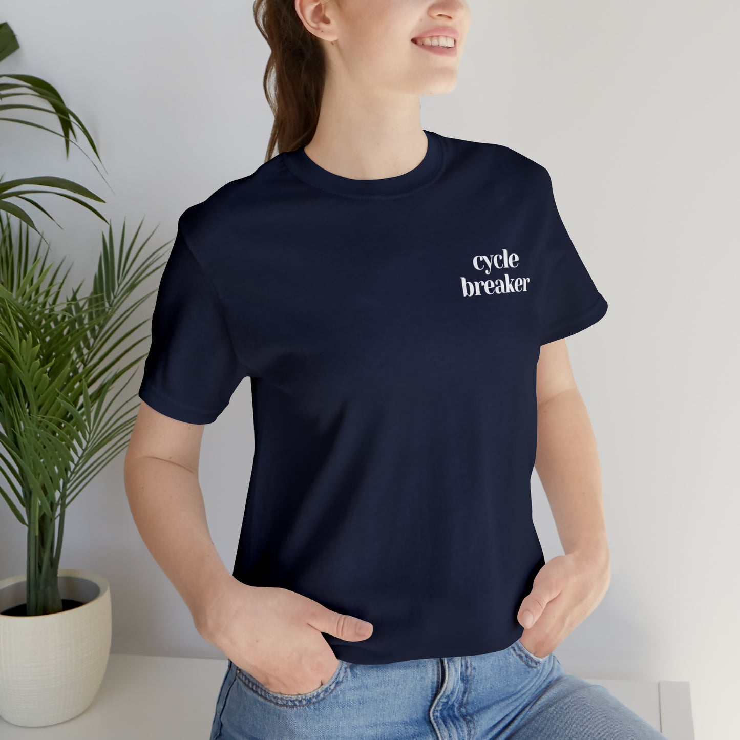 Smile! it's a trauma response back logo t-shirt